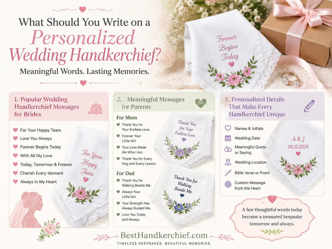 What Should You Write on a Personalized Wedding Handkerchief?