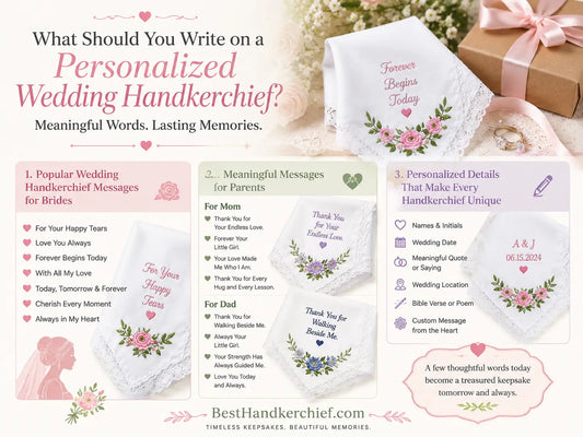 What Should You Write on a Personalized Wedding Handkerchief?