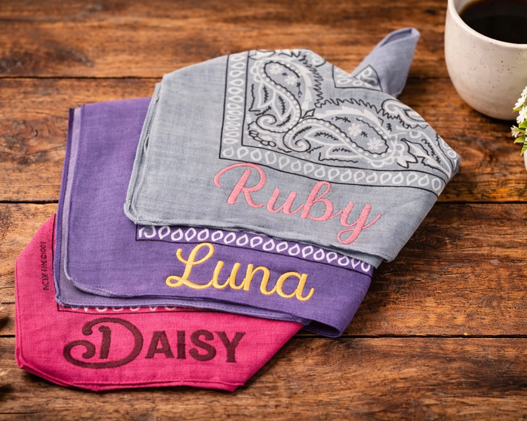 Custom Embroidered Cotton Bandana