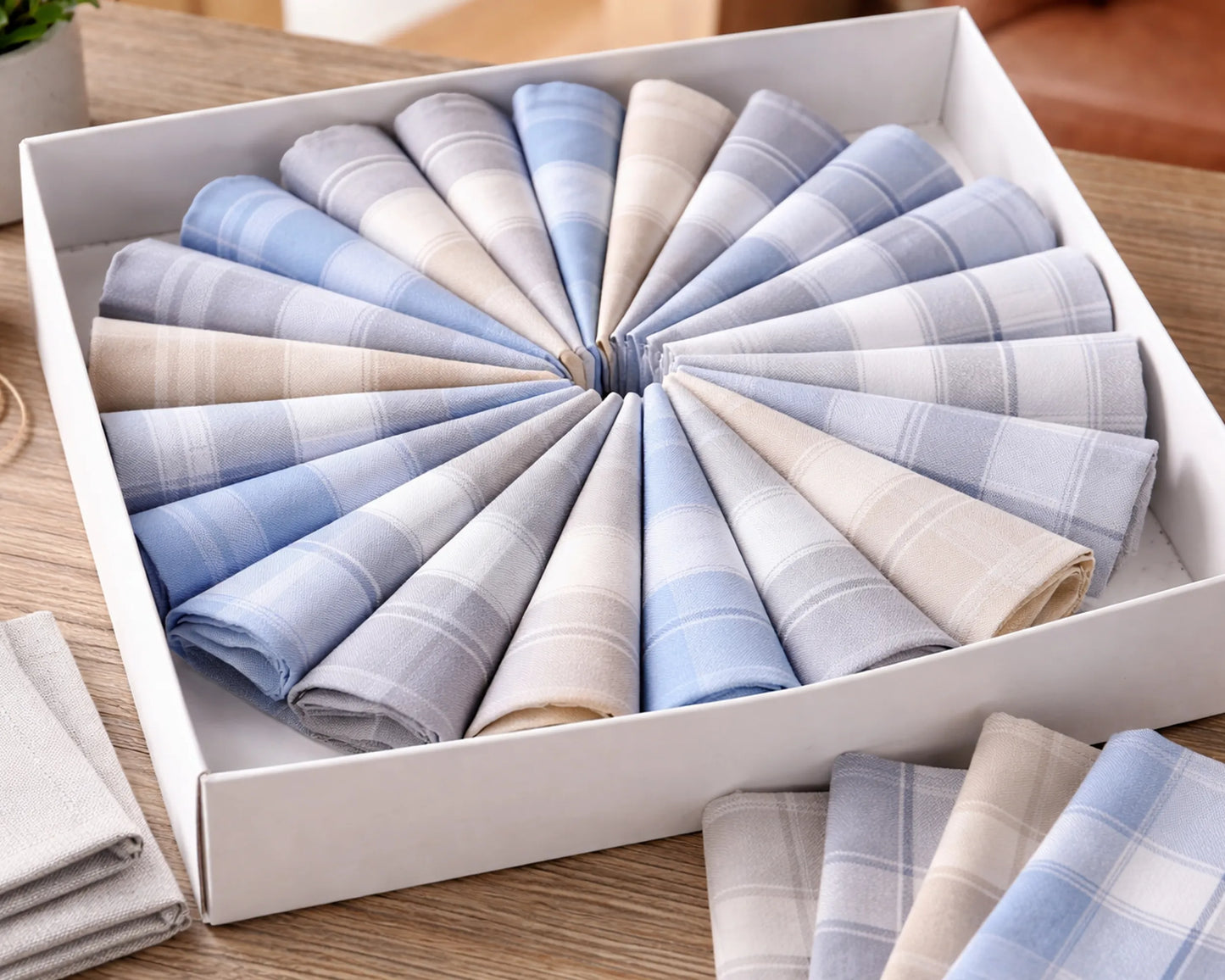 Wholesale Plaid Cotton Check Handkerchiefs