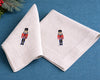 Embroidered Cotton Dinner Napkin with Custom Icon Design