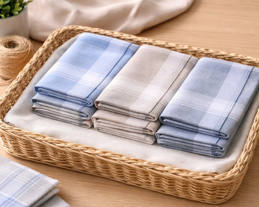 Wholesale Plaid Cotton Check Handkerchiefs