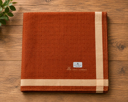 Men’s Cotton Handkerchiefs Pack of 12 Stylish Woven Border Design