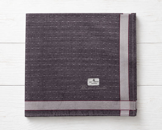 Men’s Cotton Handkerchiefs Pack of 6 Soft Textured Border Hankies