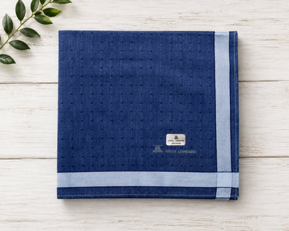 Men’s Cotton Handkerchiefs Pack of 6 Soft Textured Border Hankies