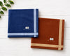 Men’s Cotton Handkerchiefs Pack of 6 Soft Textured Border Hankies