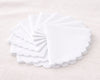 Mens White Cotton Handkerchief Bulk Set Scalloped Border Hankies