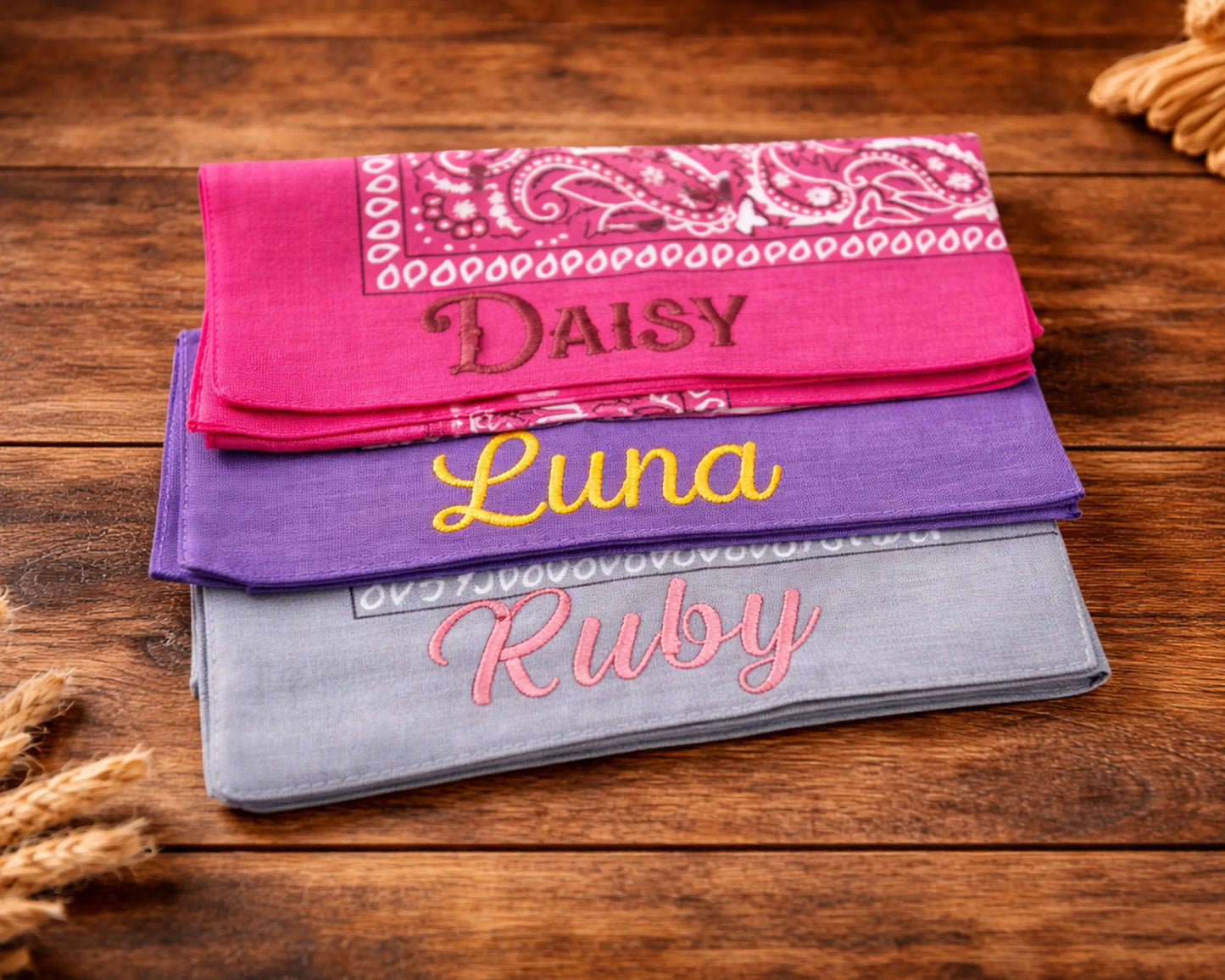 Custom Embroidered Cotton Bandana