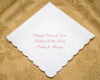 Scalloped Edge Embroidery Cotton Wedding Handkerchief for mother