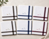 Men’s Cotton Handkerchiefs Pack of 6 Classic Woven Check Border Design