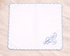 Women’s Embroidered Scalloped Edge Handkerchief Luxury Cotton Hanky