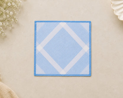 Set of 6 Cotton Handkerchiefs for Men – Soft Checkered Pocket Hankies for Everyday Use
