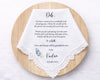 Custom Wedding Handkerchief Mother of Groom Gift Personalized Hanky
