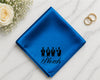Custom Printed Satin Handkerchief for Groomsmen Wedding Hanky