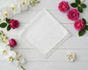 White Plain Cotton Detail Lace Handkerchiefs 