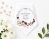 Floral-themed 'Mother of the Bride' gift bag with flowers and heart-shaped objects on a white background