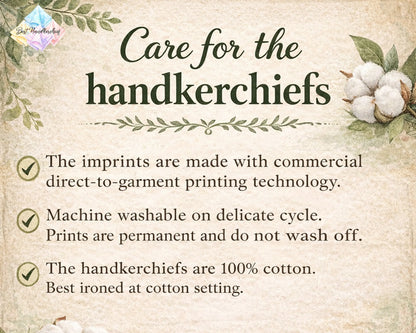 Custom Embroidery Add On for Handkerchief Personalization