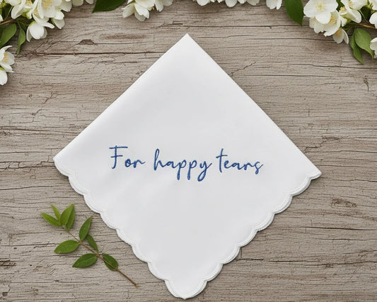 Embroidery Cotton Scallop Hankies for Ladies Made in USA