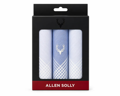 Pack of Allen Solly handkerchiefs in packaging with visible brand logo.