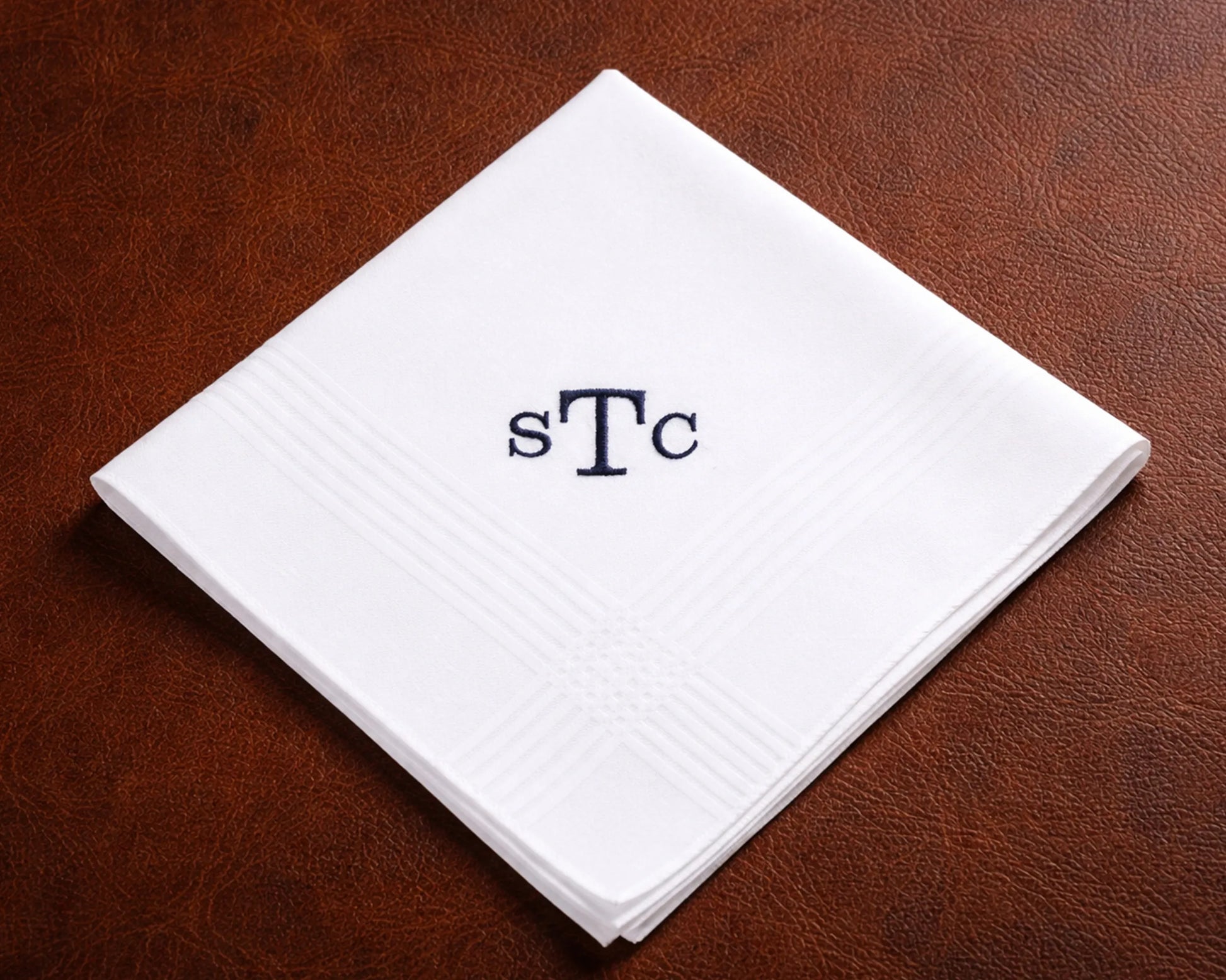 Personalized card for Dad with floral arrangement on a light surface