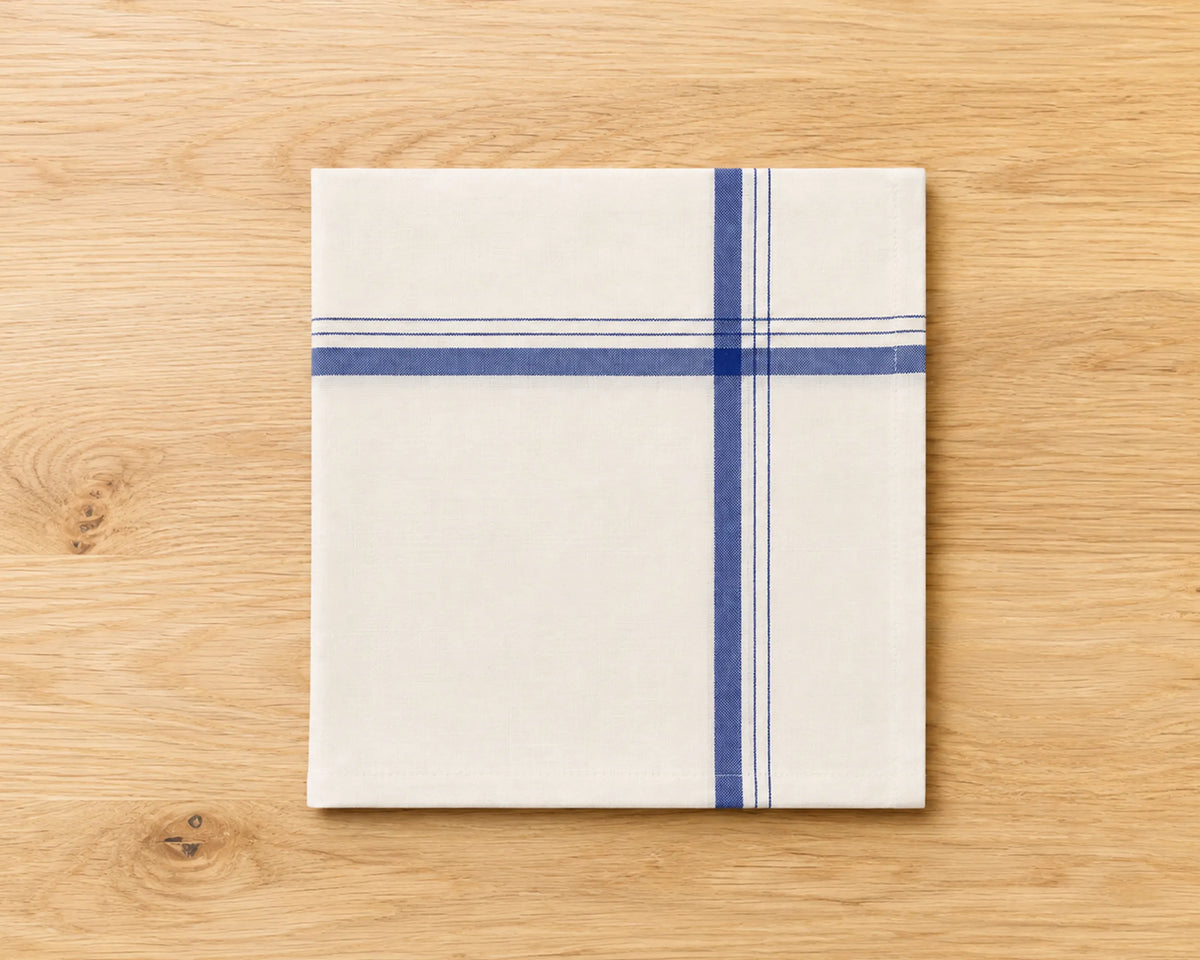 Premium White Cotton Handkerchiefs for Men – Classic Striped Border Pocket Hankies 4