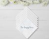 White Cotton Scallop Handkerchiefs For Ladies Mom from Daughter 
