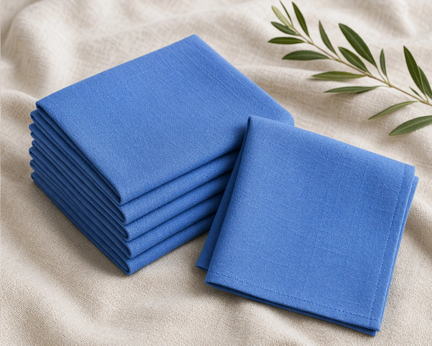 Black hanky on a white background