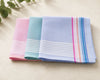 Three hanky with striped patterns on a light background