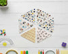 Childrens reusable cotton cloth with gamer graphics including headphones and consoles
