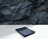 black and white grid design handkerchief