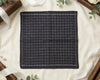 black and white grid style handkerchief