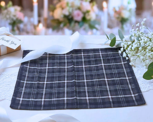 black check style hanky