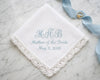 cotton lace white embroidery hanky 
