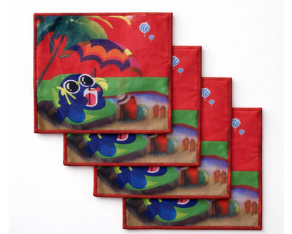 Cotton Handkerchief Wholesale Printed Hanky Pack Kids Soft Assorted Designs