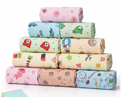 kids printed hankies in pyramid shape