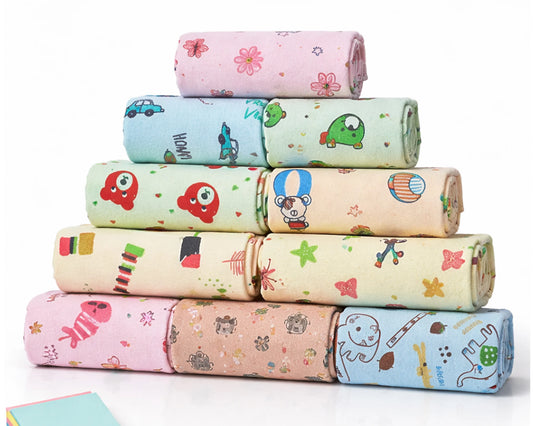 kids printed hankies in pyramid shape