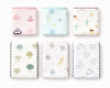 scalloped edge cotton kids printed hanky 