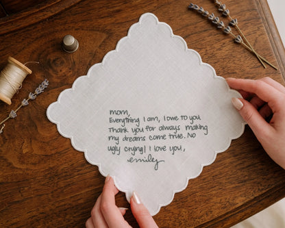 scalloped edge embroidery Handkerchief 