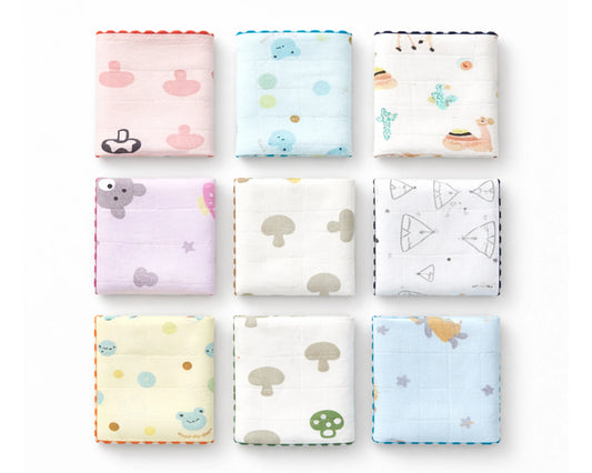 scalloped edge printed hanky 