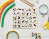 square shape printed kids hanky 