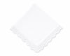 white cotton lace handkerchief