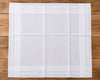 White HANKY on a wooden table
