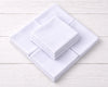 Wholesale White Cotton Handkerchief Bulk Set Soft Plain Hanky Pack