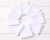 Wholesale White Cotton Handkerchief Bulk Set Soft Plain Hanky Pack